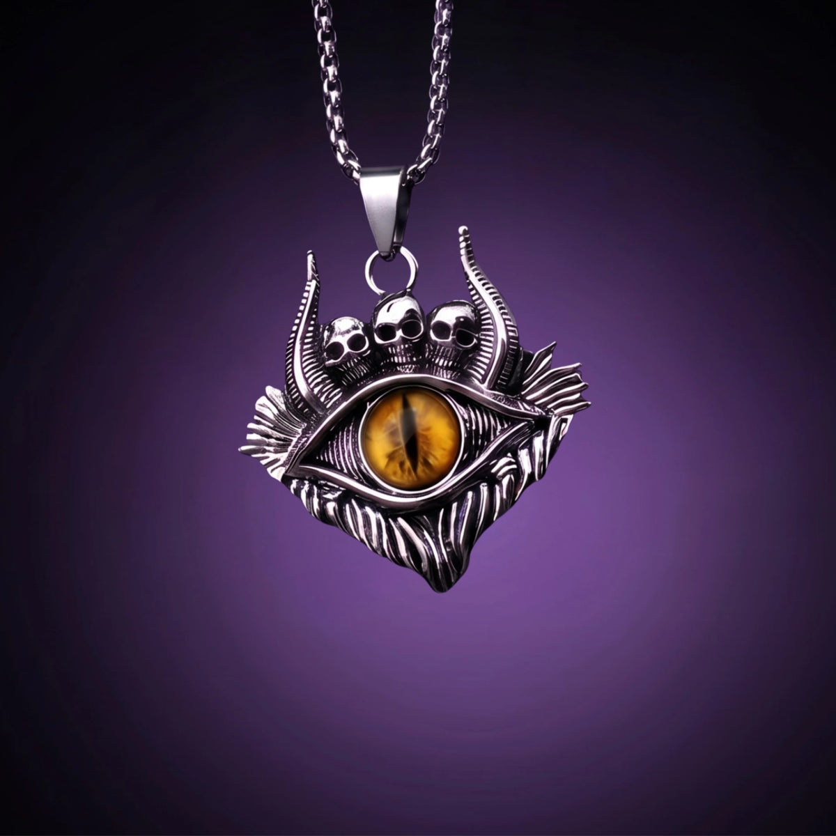 Wardevil Gothic Evil Eye Necklace