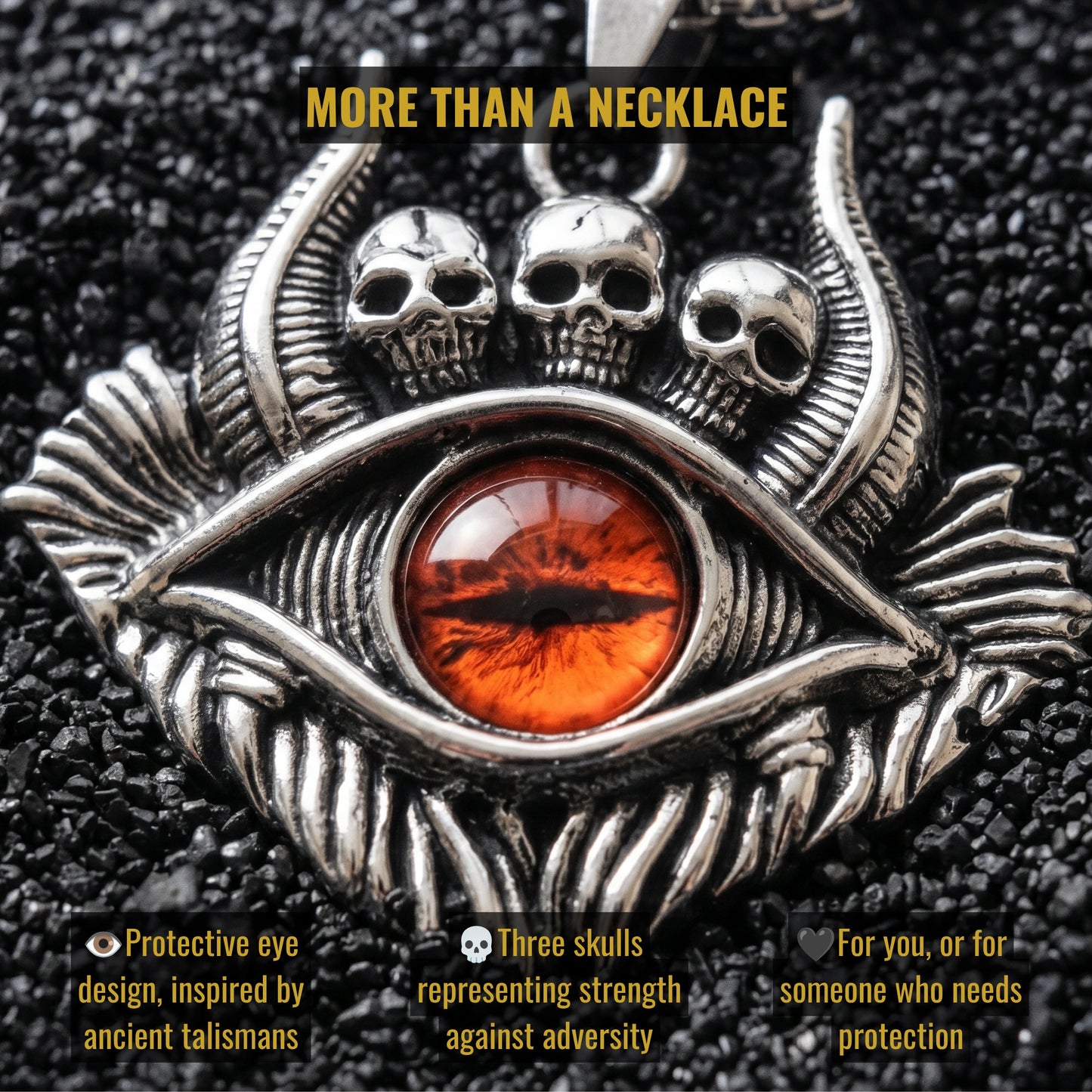 Wardevil Gothic Evil Eye Necklace