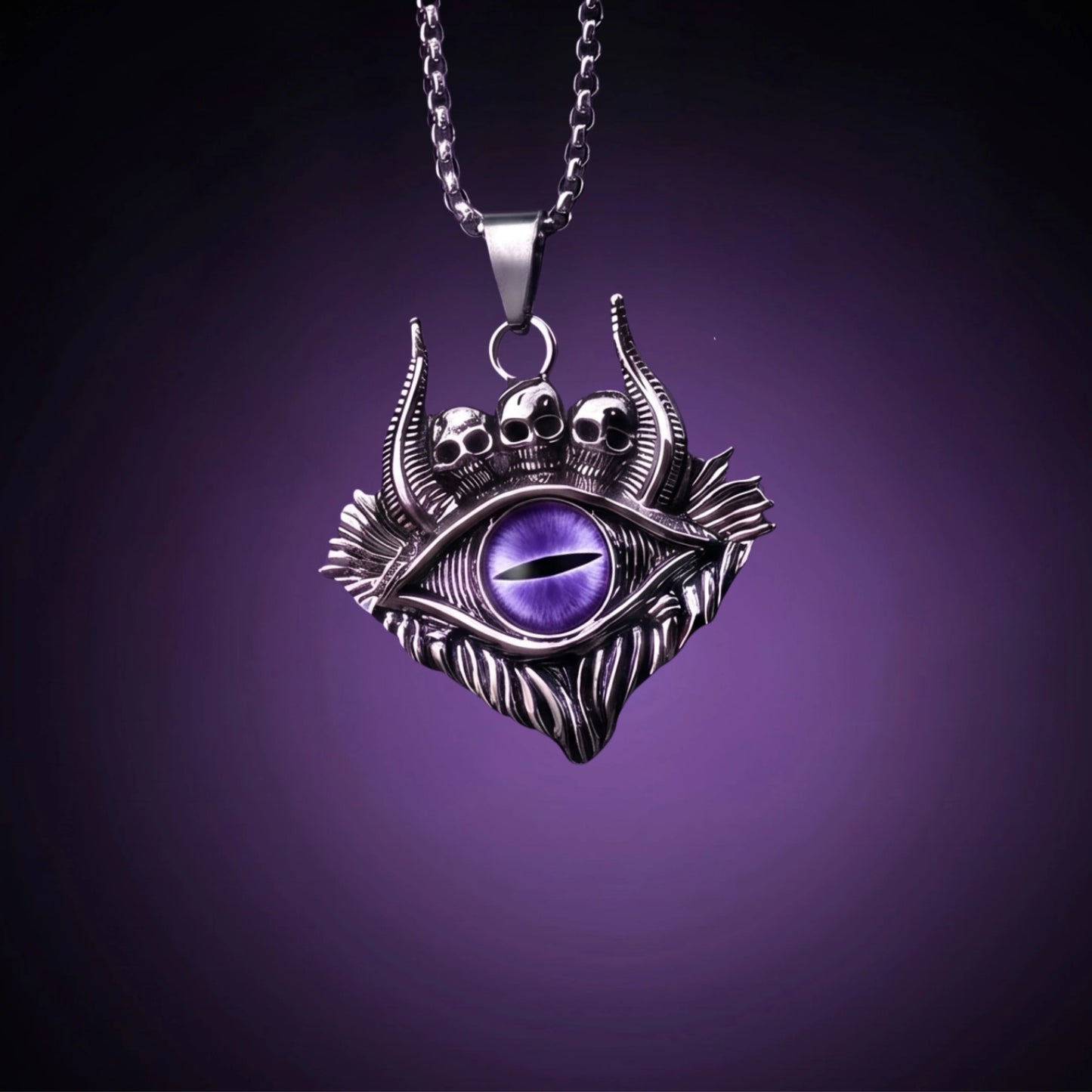 Wardevil Gothic Evil Eye Necklace