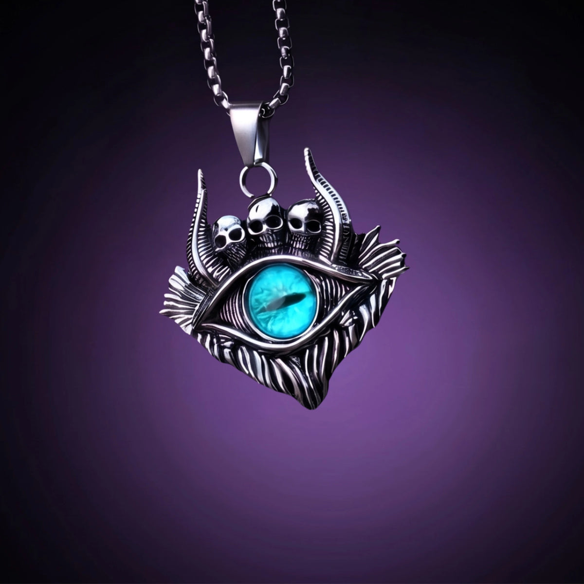 Wardevil Gothic Evil Eye Necklace