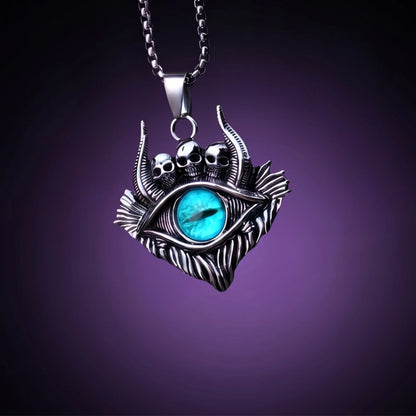 Wardevil Gothic Evil Eye Necklace